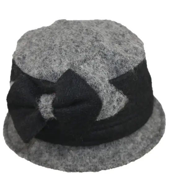 Boiled wool bucket 7585 hat winter