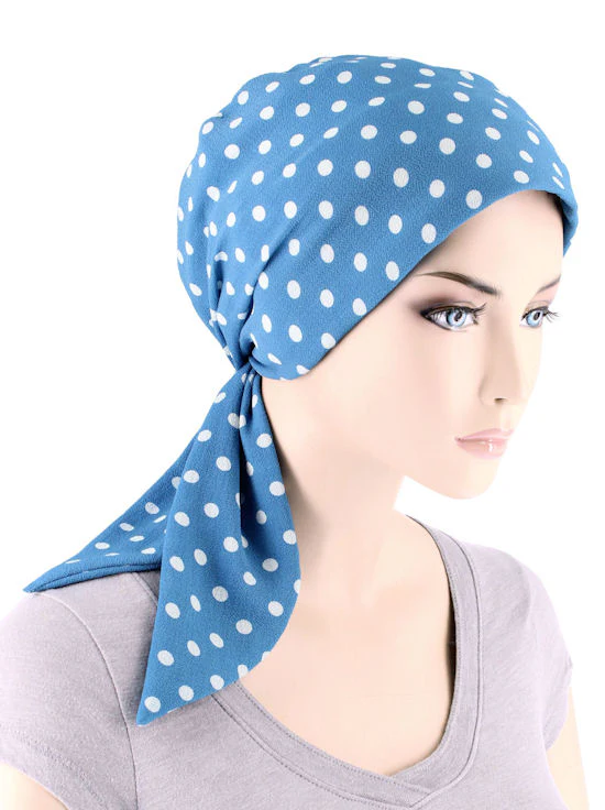 Chemo Fashion Scarf 1143 carolina blue polka.jpg