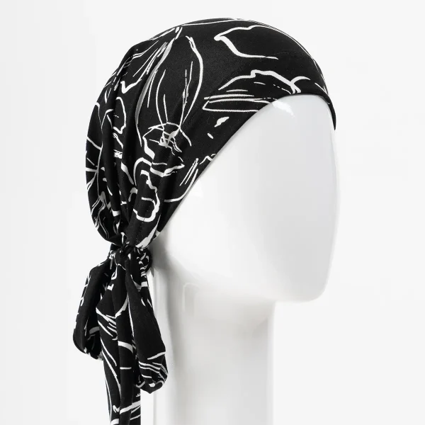 Sibelle Chemo Scarf Dacry Noir 45 1200 600x600