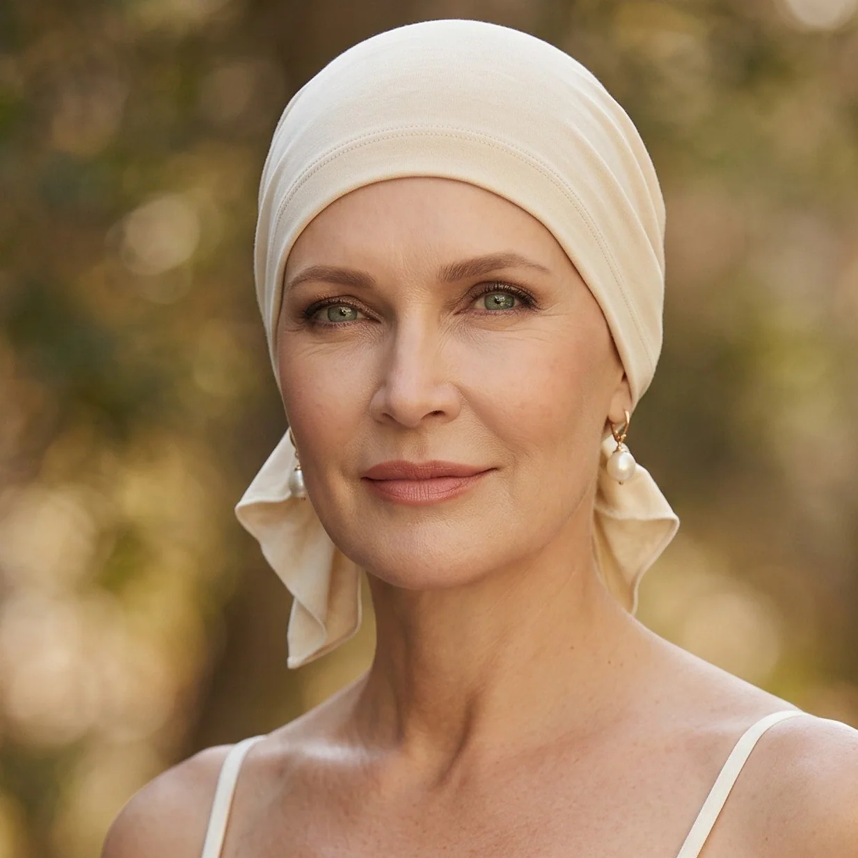 Sibelle Cancer Femme Foulard Prenoue Bambou Lin