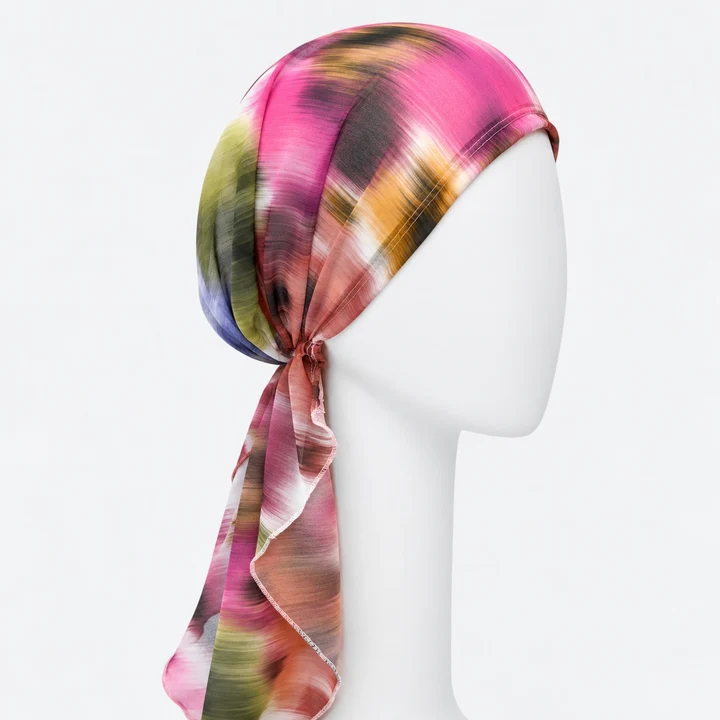 Sibelle Cancer Foulard Prenoue Chiffon Long Urbain