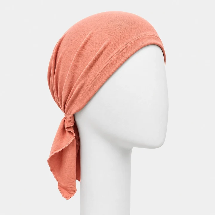 Sibelle Cancer Foulard prenoue Corail