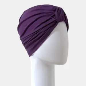 Sibelle Cancer Turban Bamboo Violet 45D 600x600