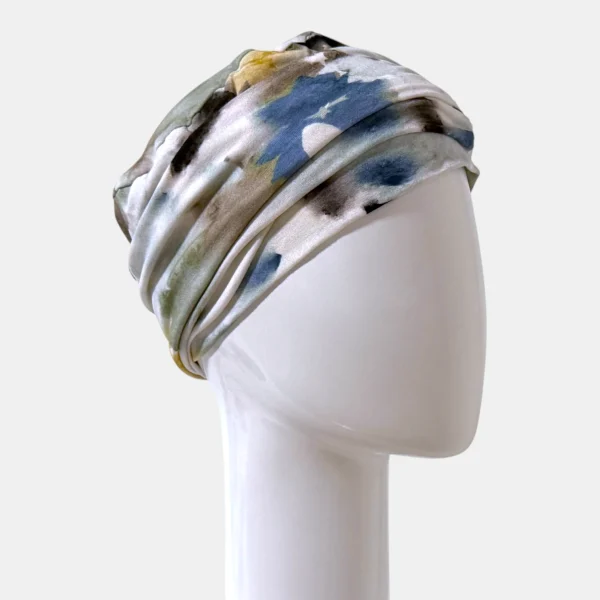 Sibelle Cancer Twist Cap Bamboo Multi Blue 45D2 600x600