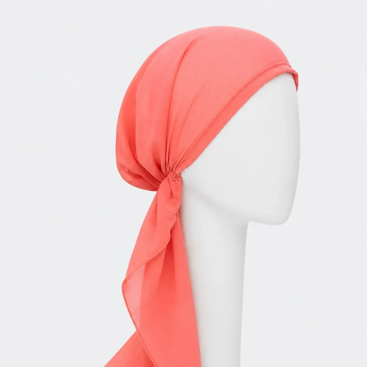 Sibelle Foulard Cancer Prenoue Chiffon Long CorailChatGPTImageJun29 2026at03 35 27PM