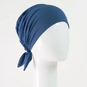 Foulard court bleu capitaine 45D 600x600