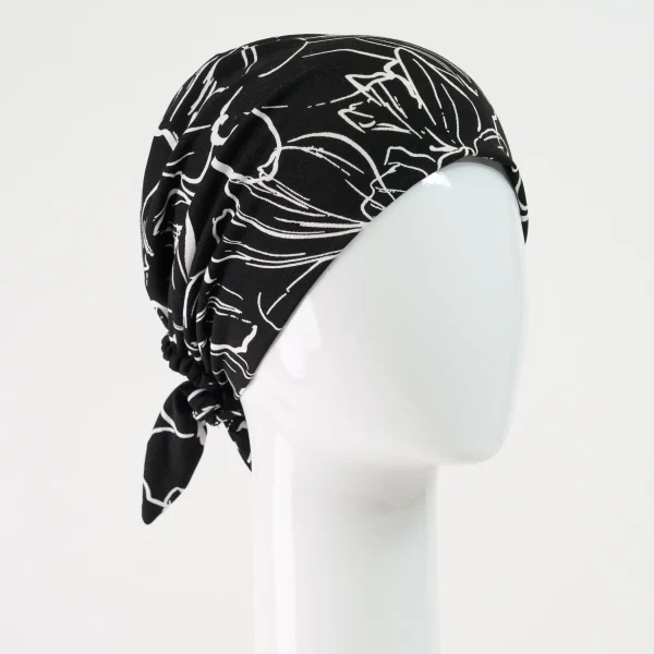 Foulard court darcy noir 45D 600x600