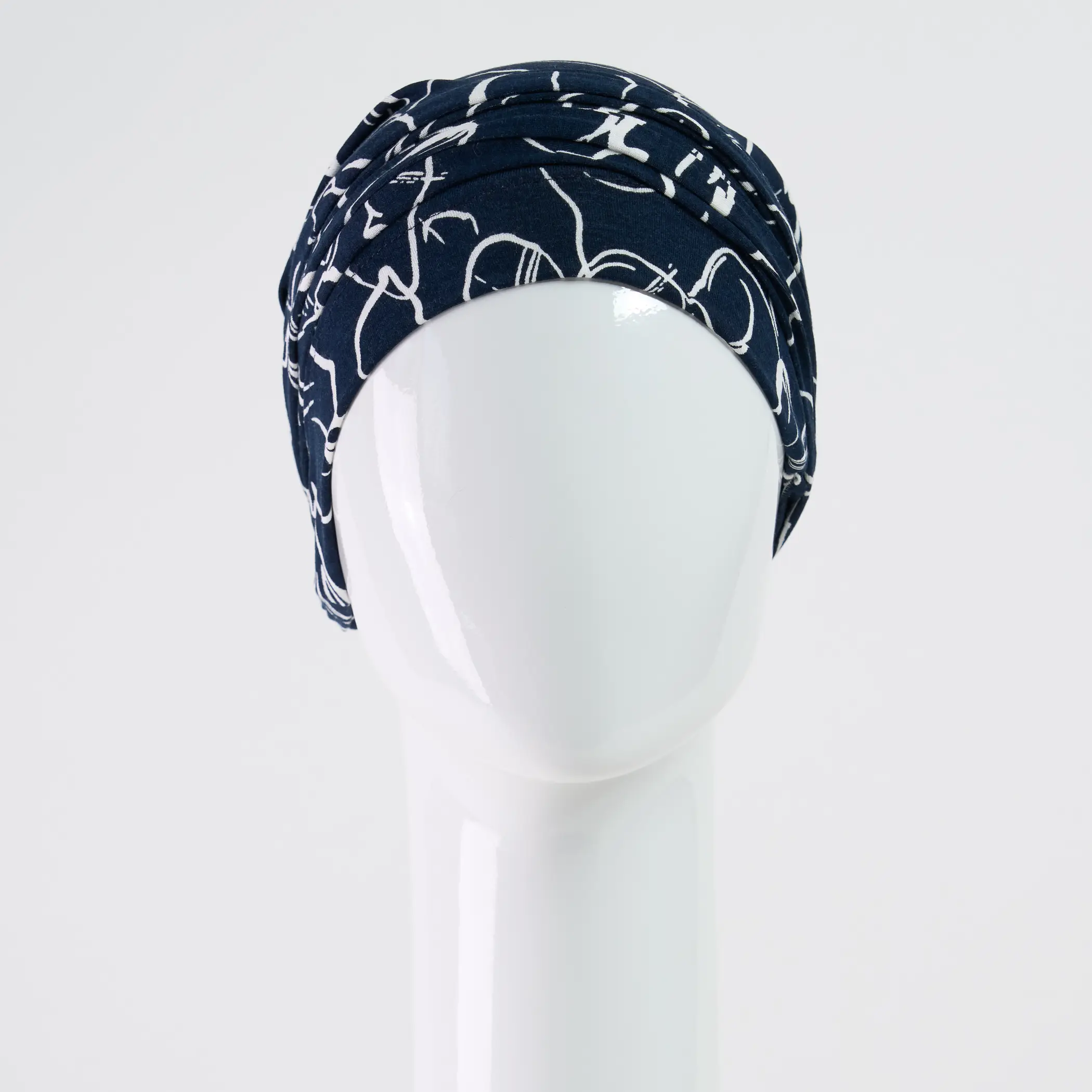 Foulard darcy bleu croise face