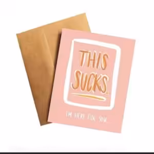 This Sucks get well card
