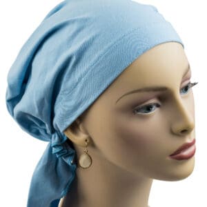 Headscarf Cotton Light Blue