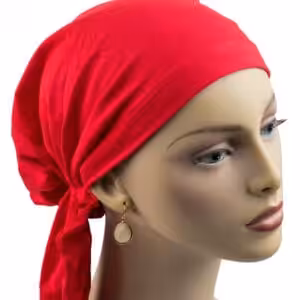 Headscarf Cotton Red