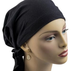 Headscarf Cotton Black