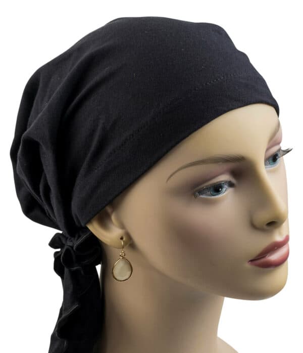 Headscarf Cotton Black