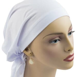 Headscarf Lycra White