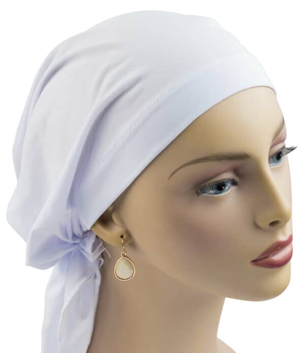 Headscarf Lycra White