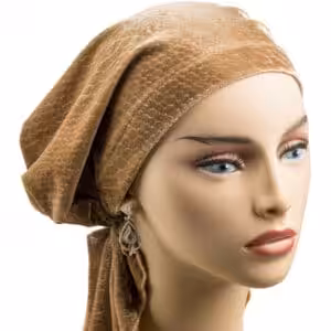 Headscarf Velvet Camel Short Ties