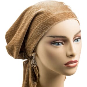 Headscarf Velvet Camel Short Ties